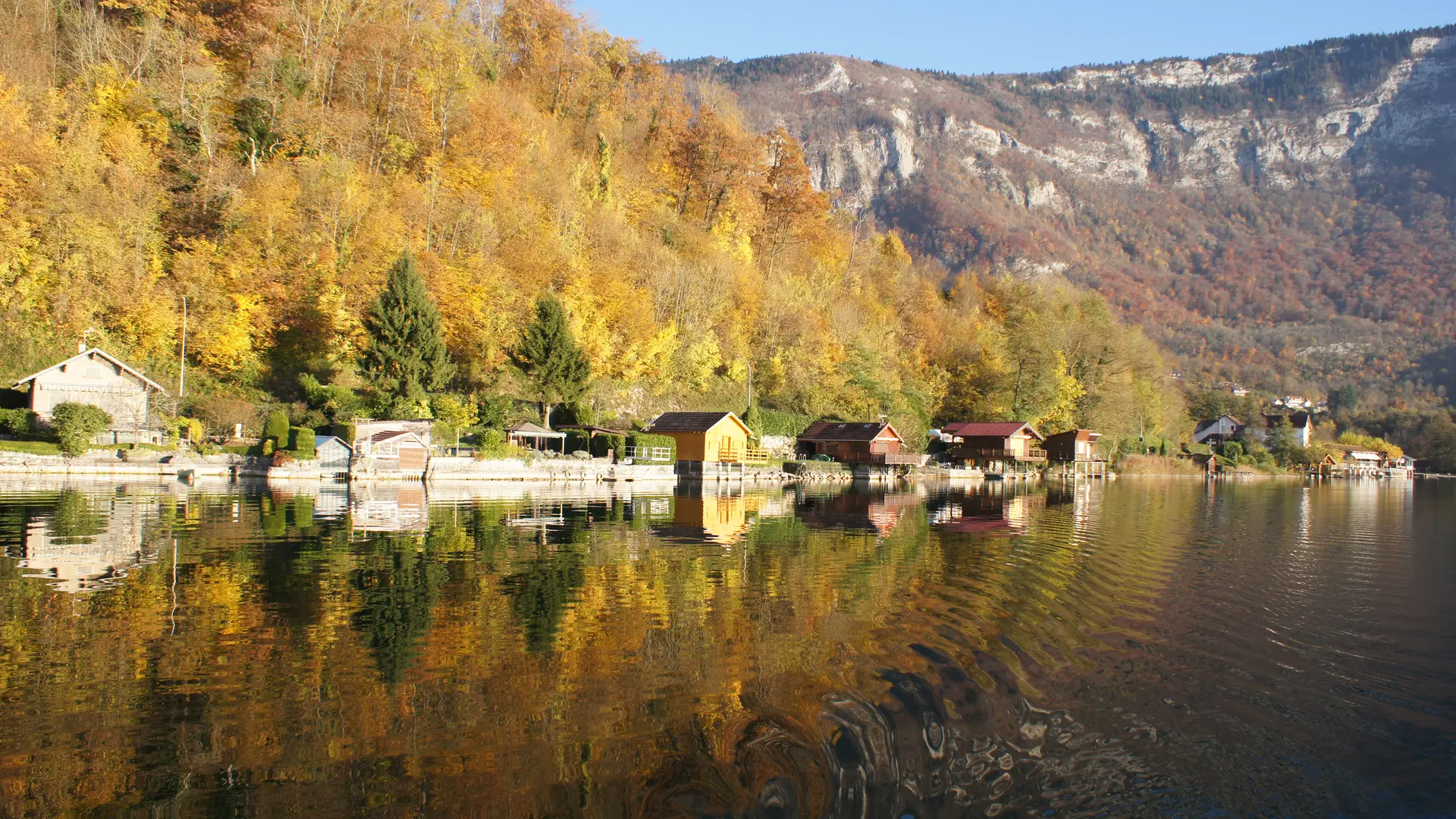 L'automne au lac d'Aiguebelette