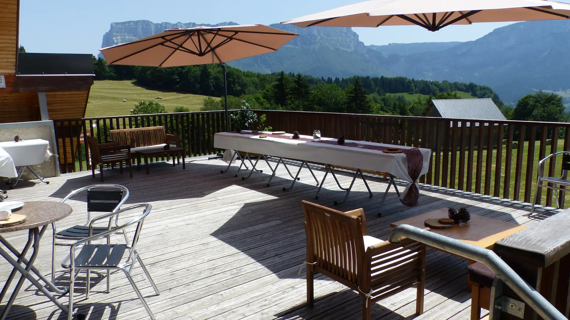 Terrasse avec vue panoramique