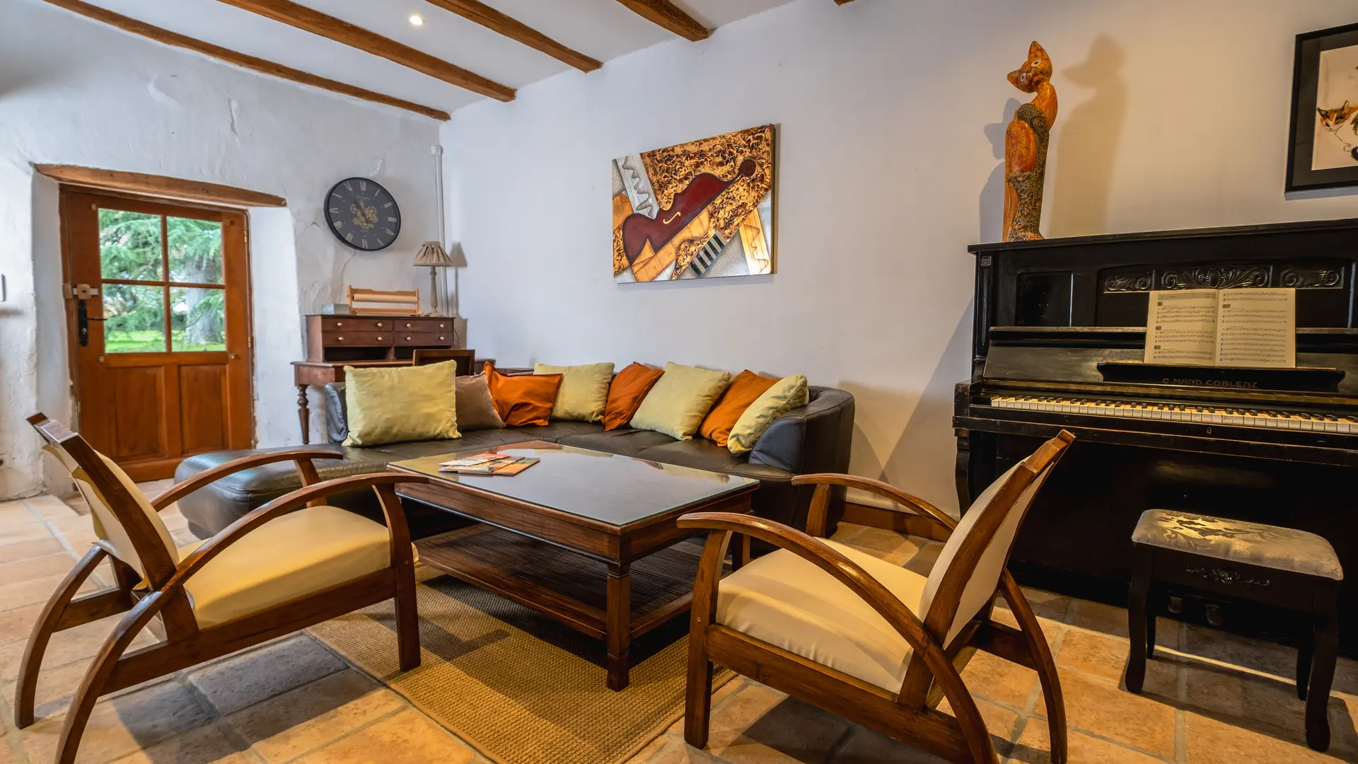 Mais aussi profiter de la fraicheur de la pièce en été