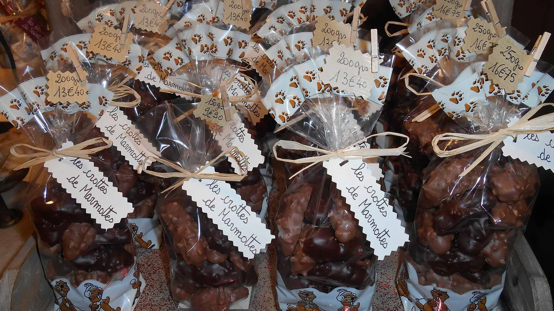 Chocolats artisanals crottes de marmottes