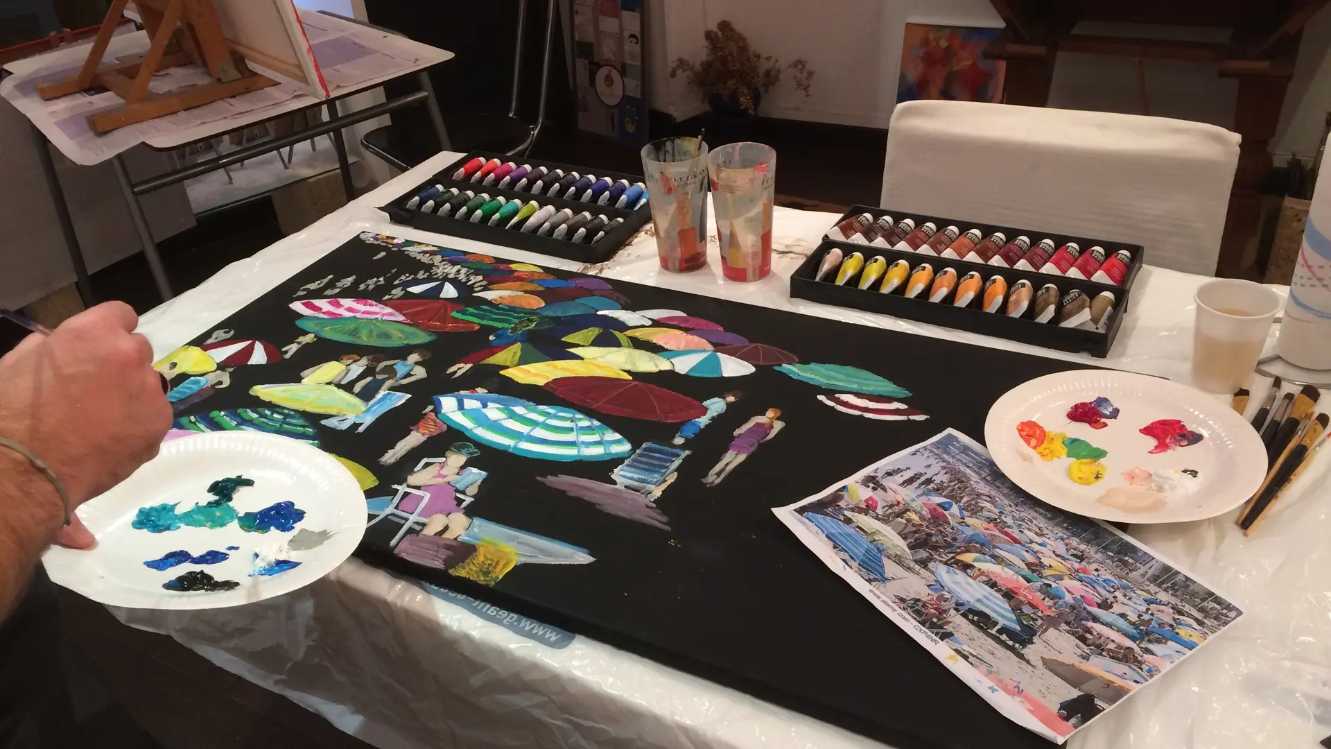 durant les cours ou les stages