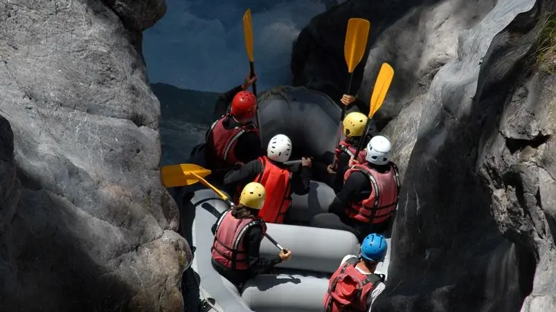 raft dans les gorges