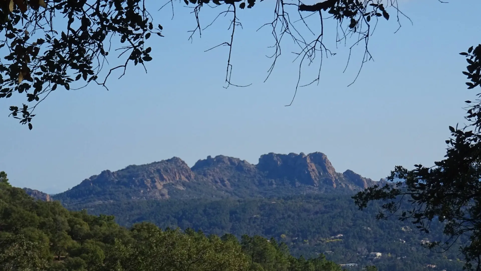 Vue sur le rocher de Roquebrune