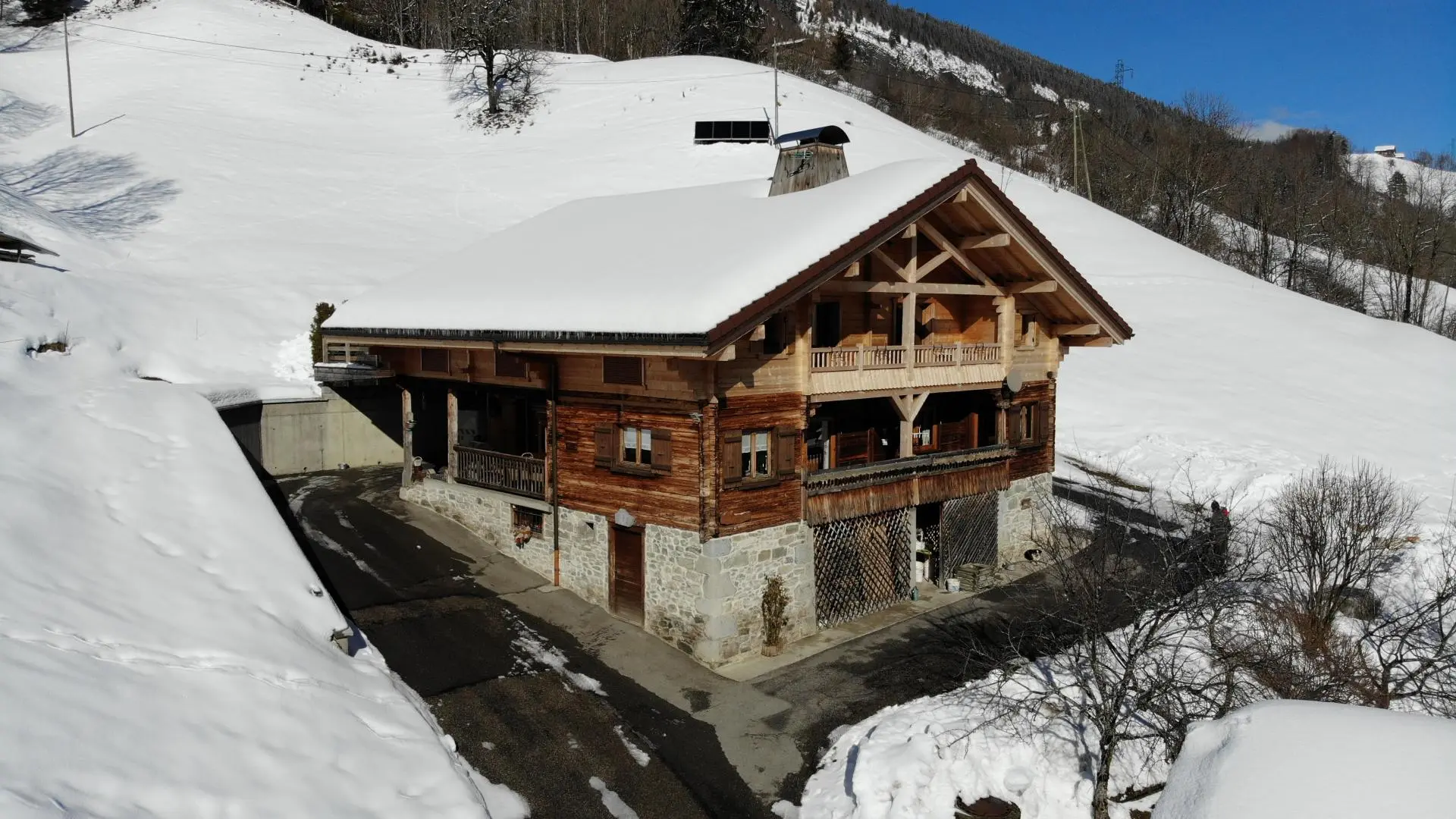 Vue chalet côté ouest