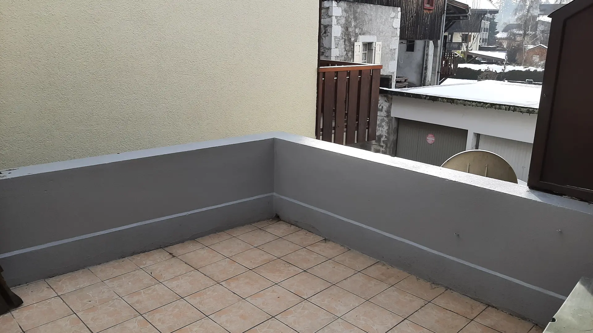 Terrasse en carrelage