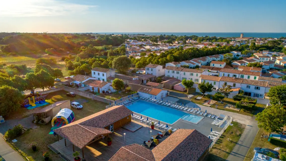 Vue aérienne du Flower Camping - Bel Air