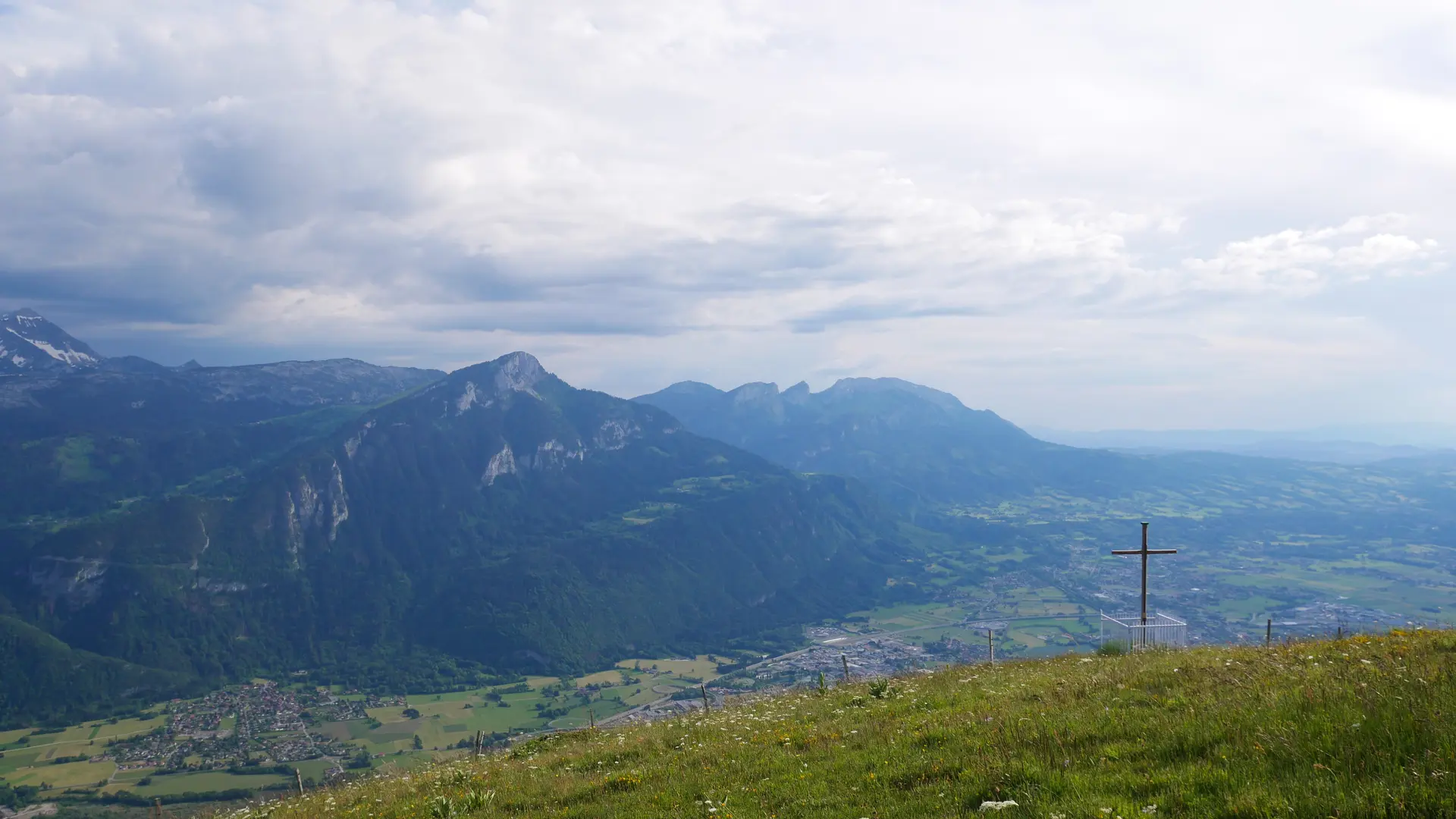 Sur le parcours de VTT