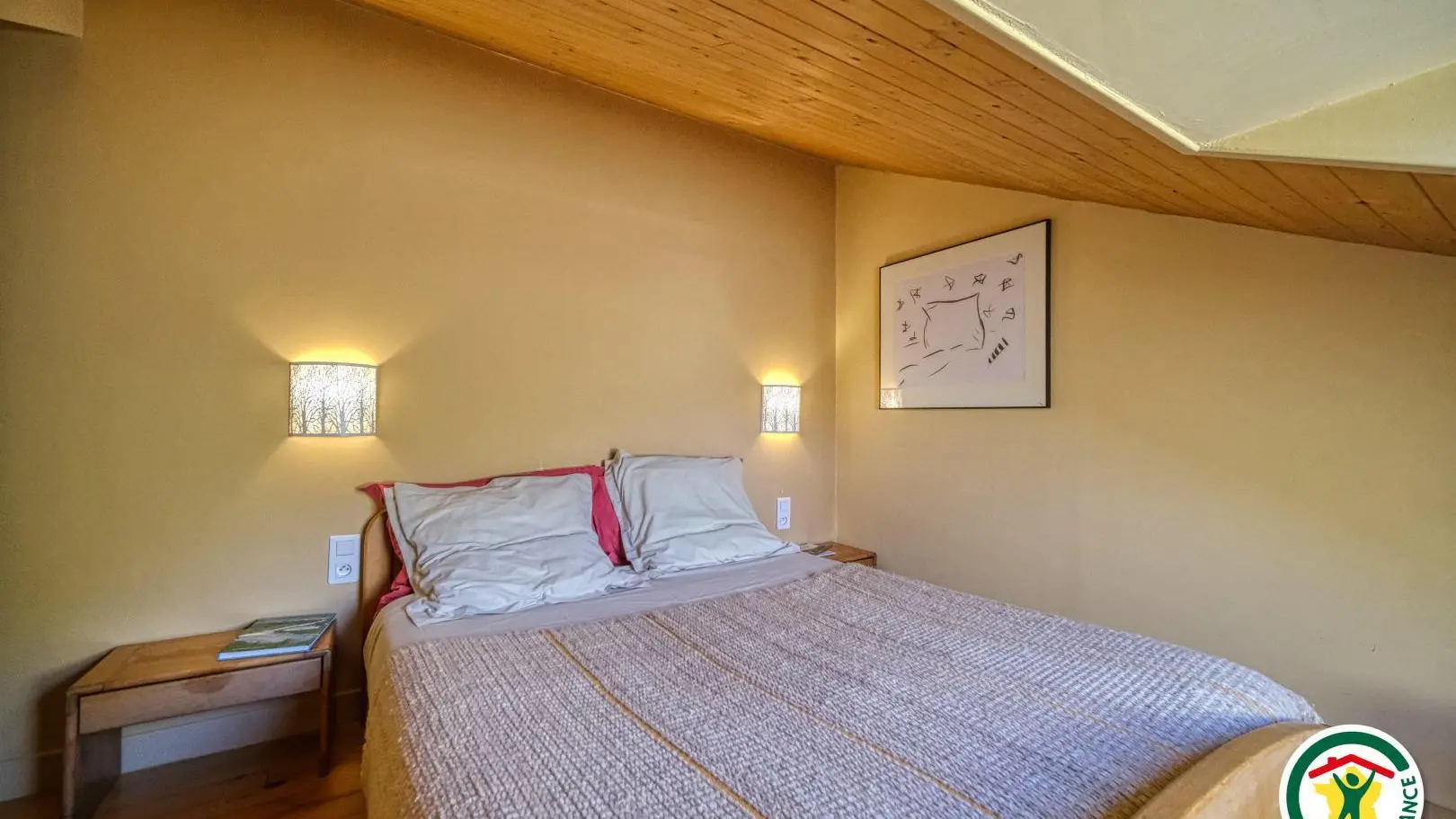 La chambre : lit 1x140