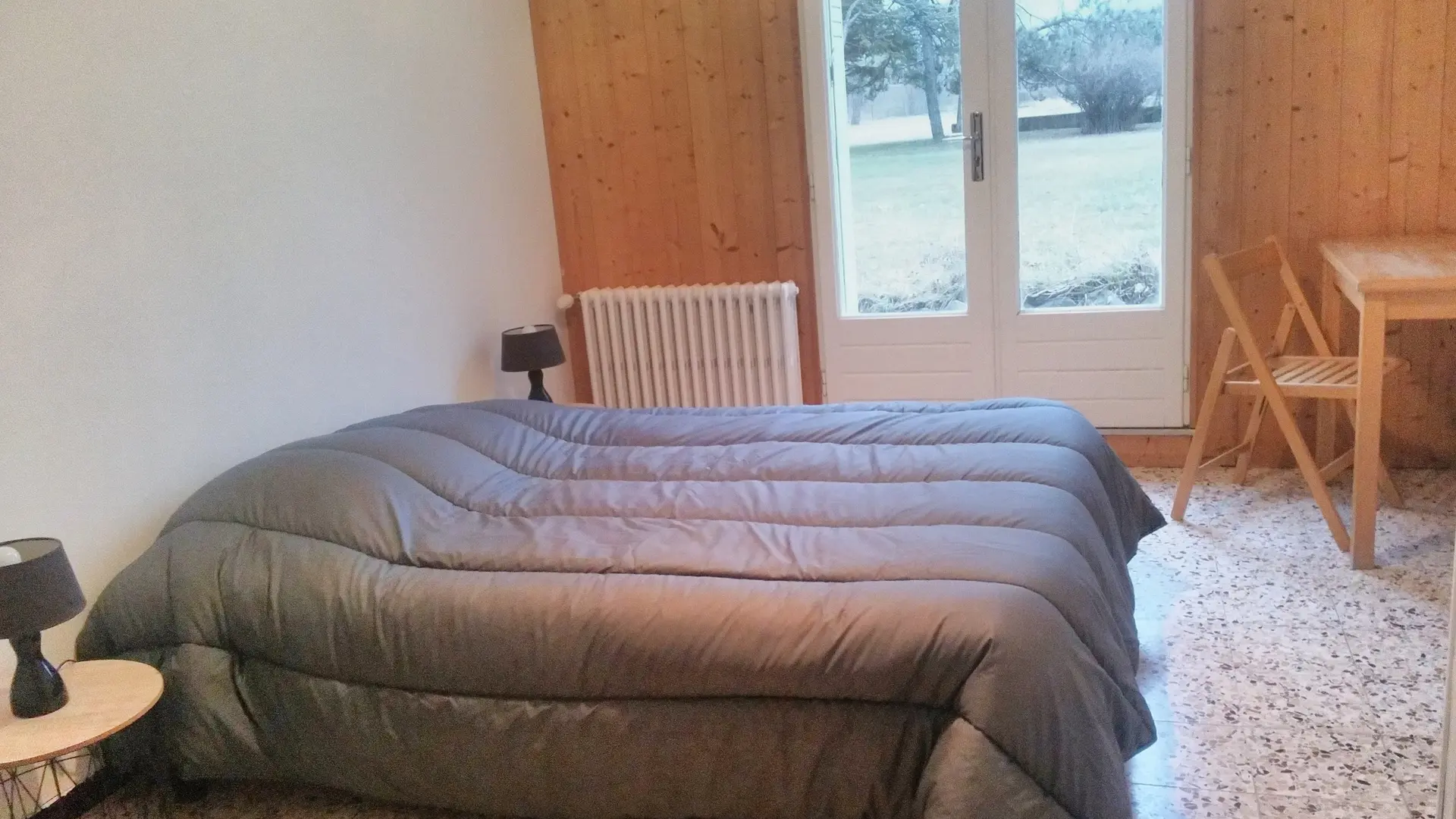 Chambre rez de jardin