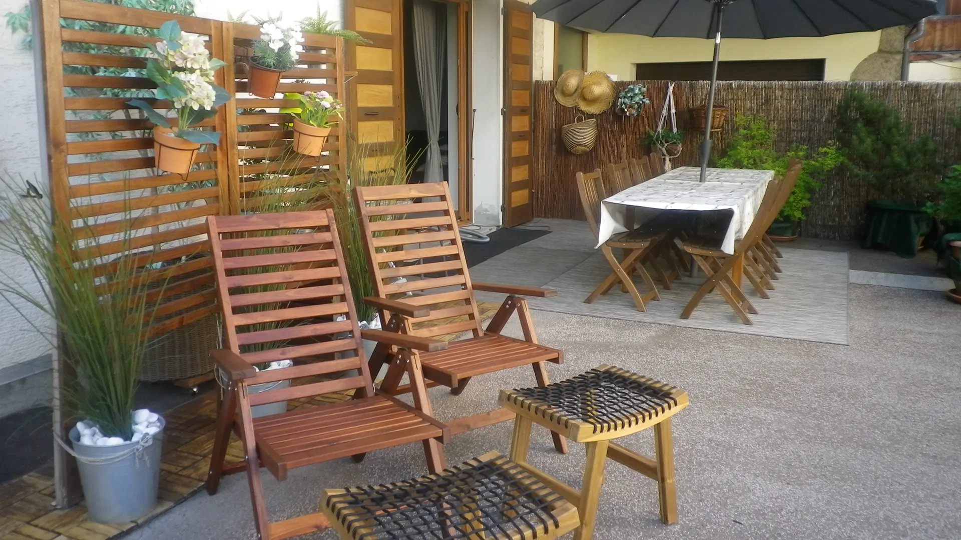 Terrasse été - Le 146 place de l'église - Le Grand-Bornand