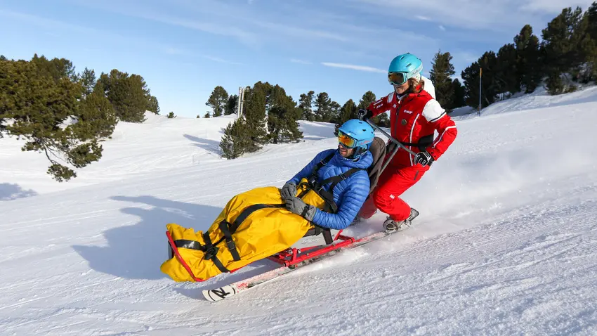 Rolstoelafdalingen op de baan