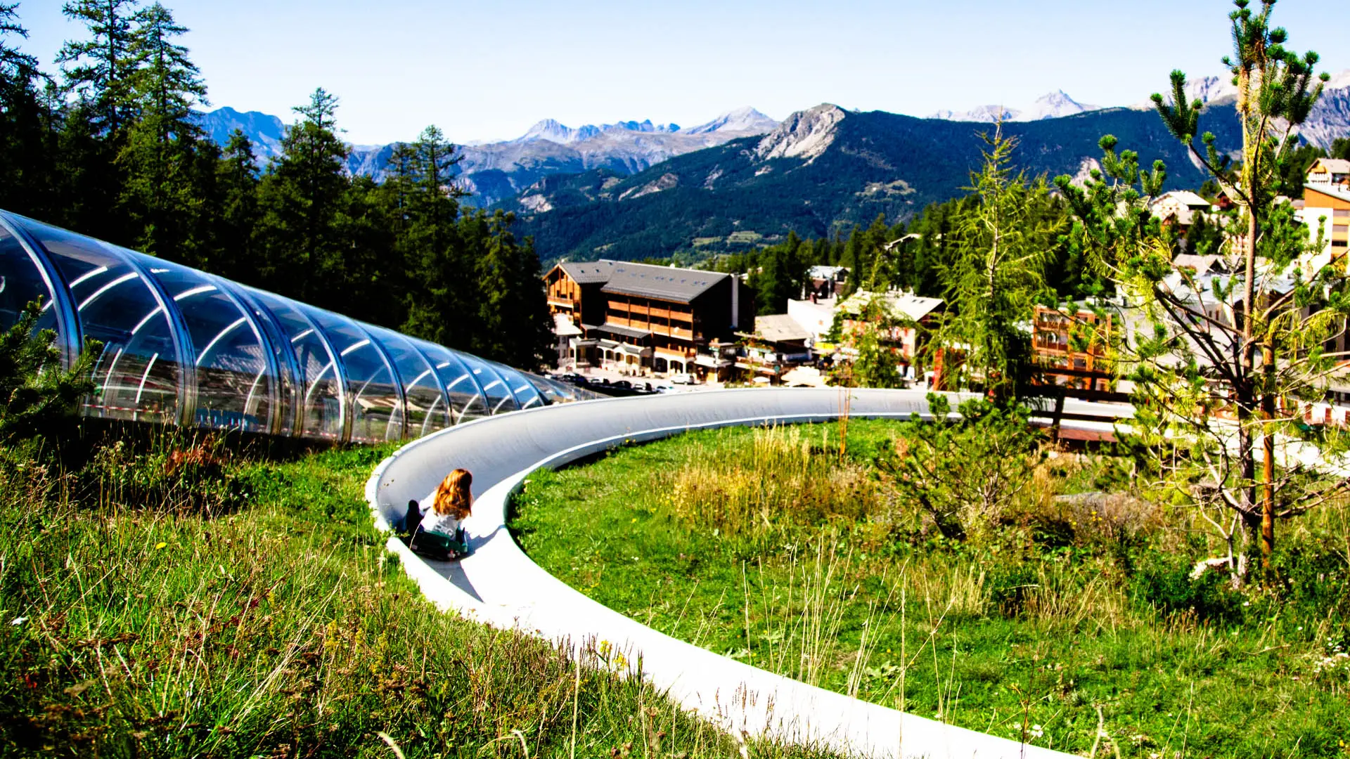 luge d'été et village