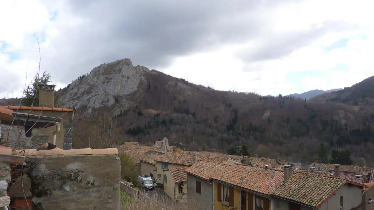 vue depuis la terrasse du gîte