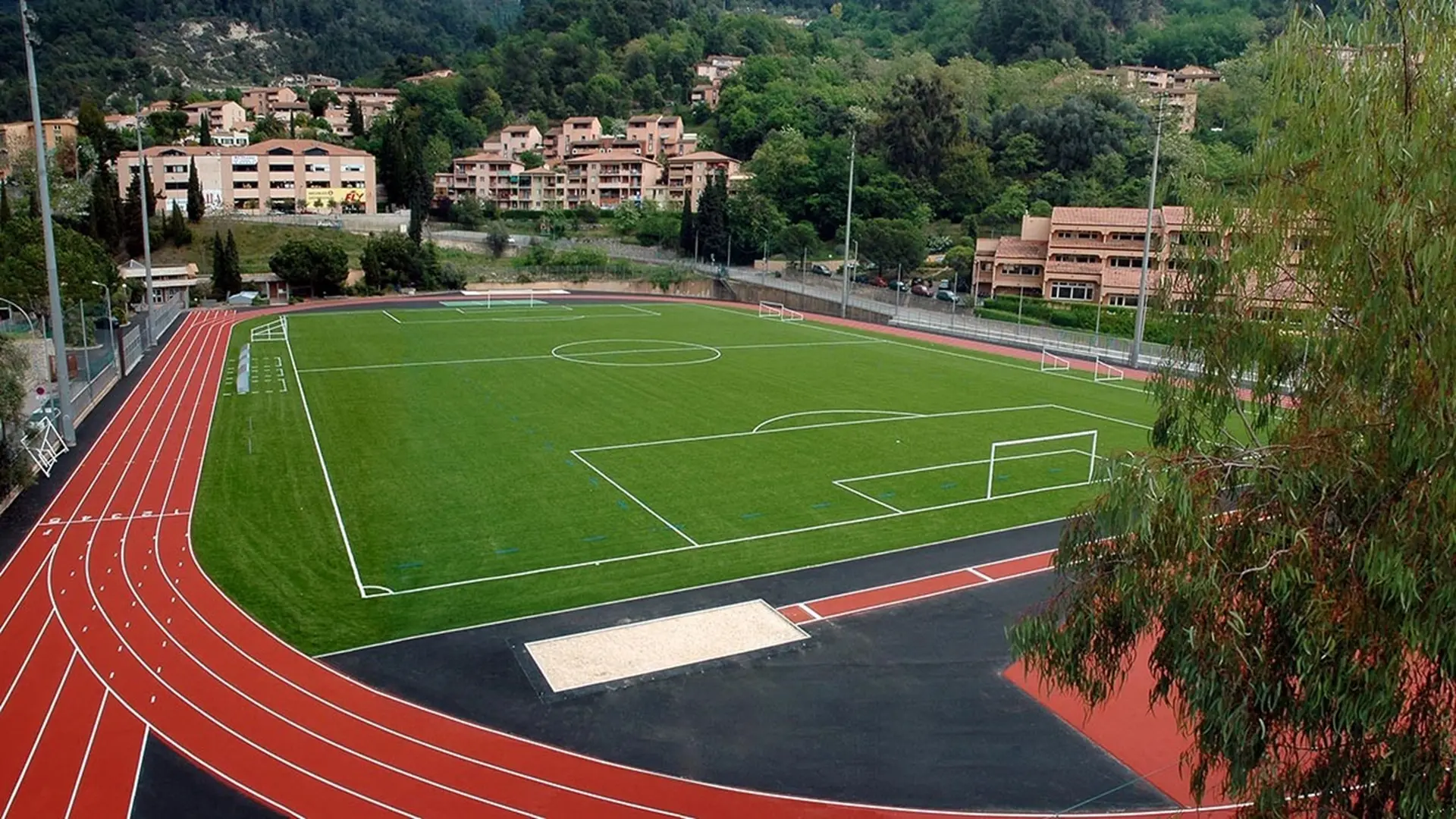 Vue aérienne du stade