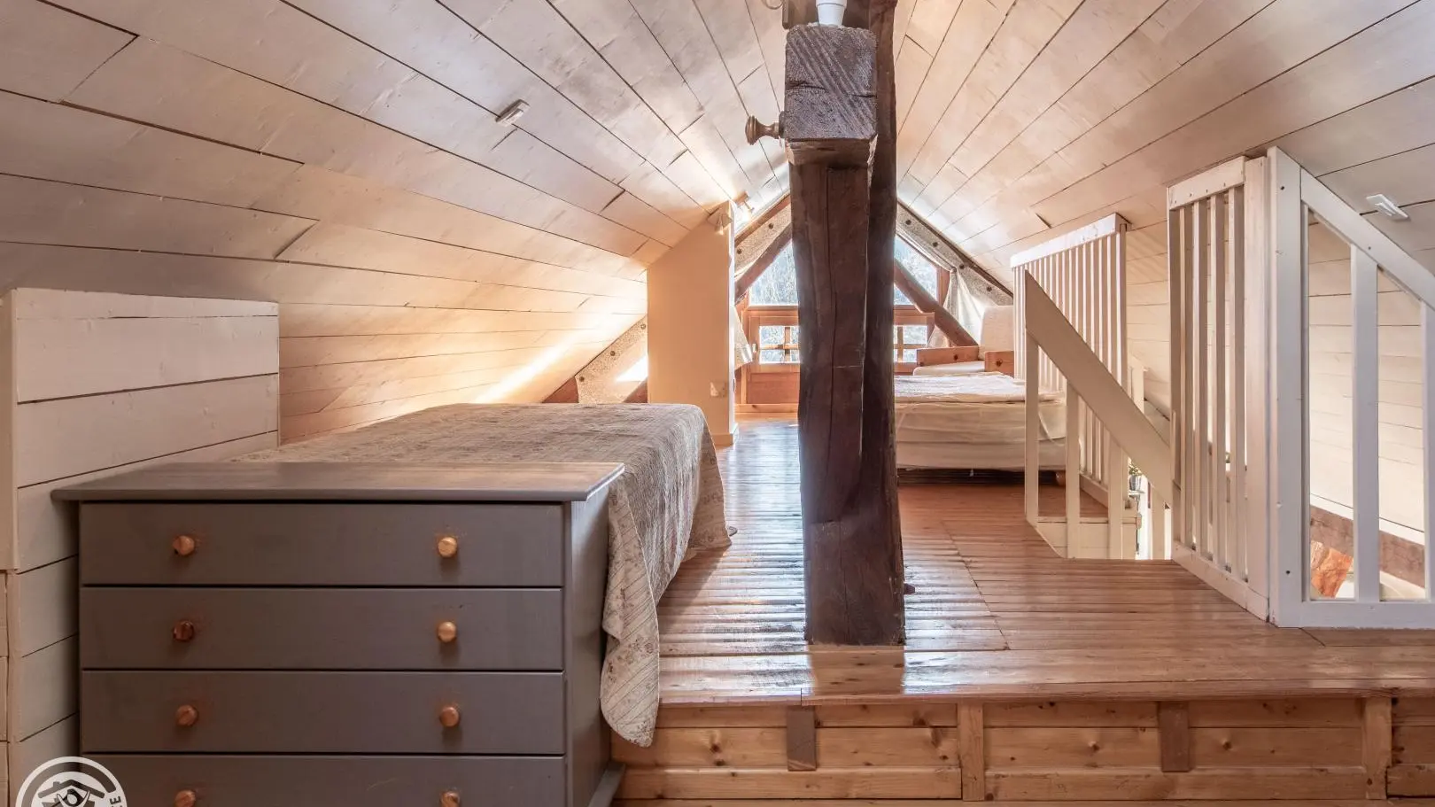 Couchage en mezzanine