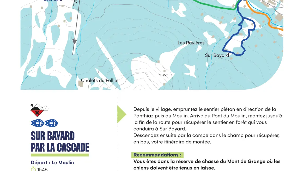 Fiche descriptive Sur Bayard par la cascade
