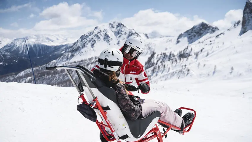 Sortie Handiski dans les Portes du Soleil