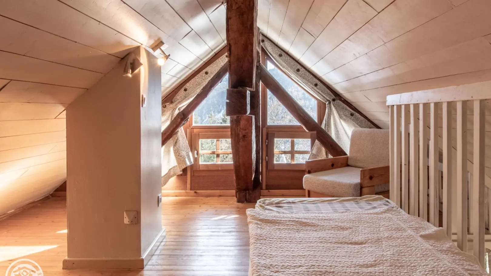 Couchage en mezzanine