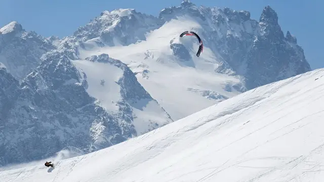 Kite avec grande vue