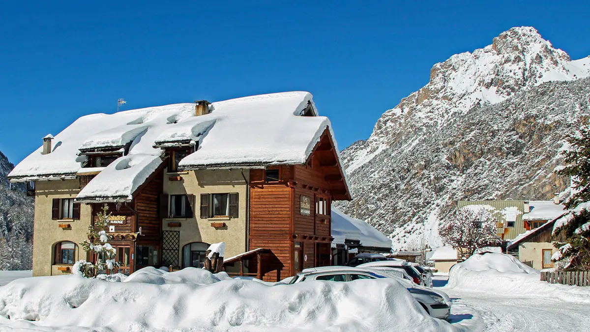 Extérieur Hiver Gite d'étape Les Baladins