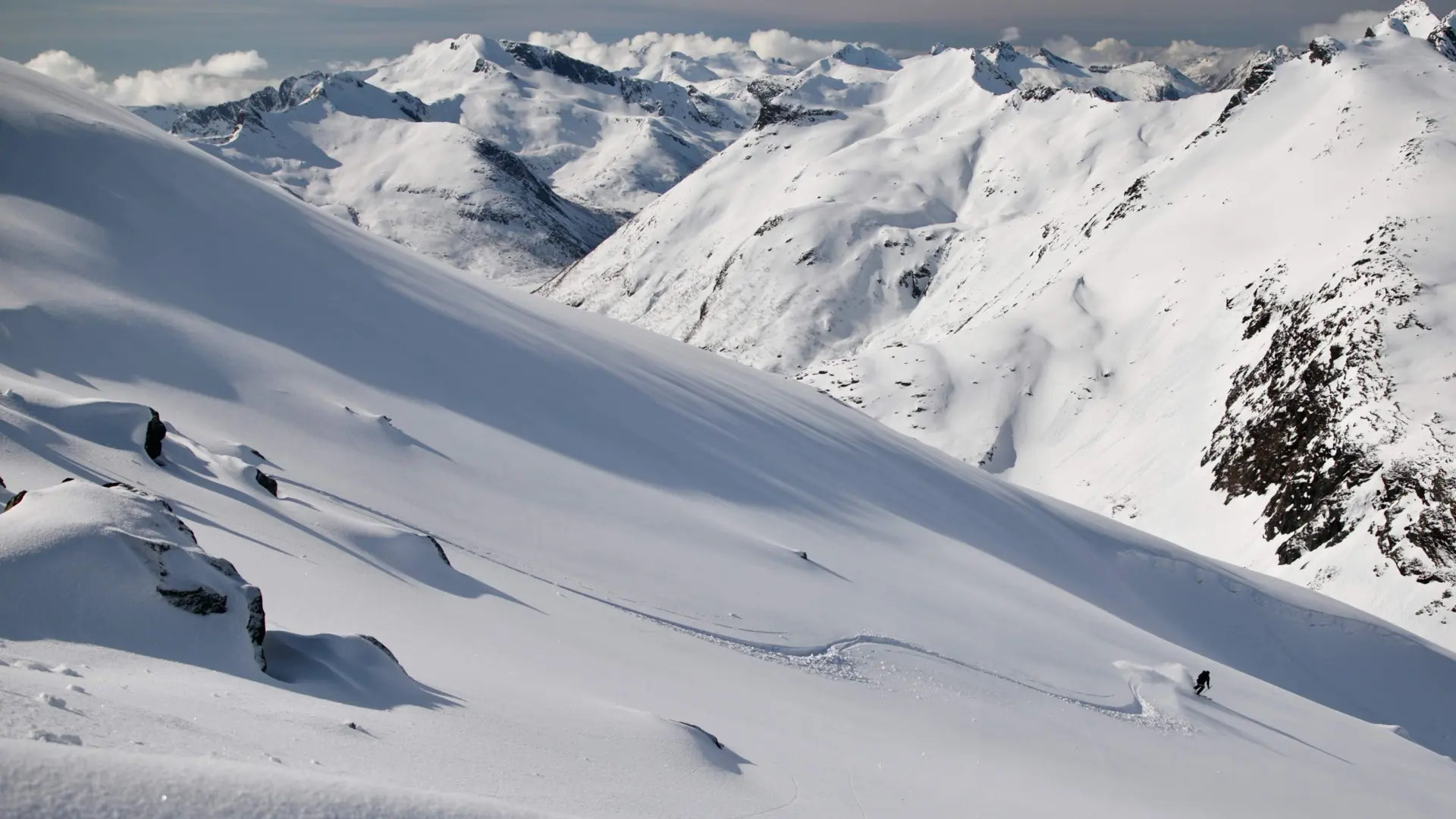 Descente de rêve en ski de randonnée