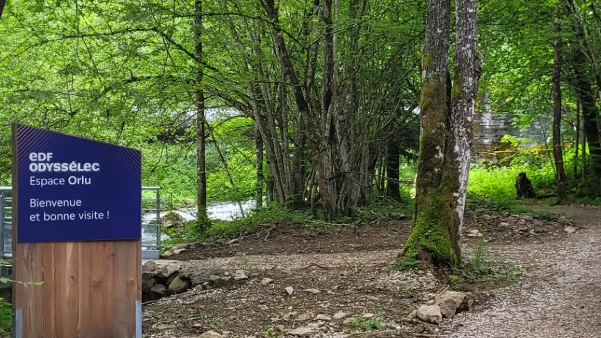 La Camina Forges d'Orlu vers la centrale hydroélectrique