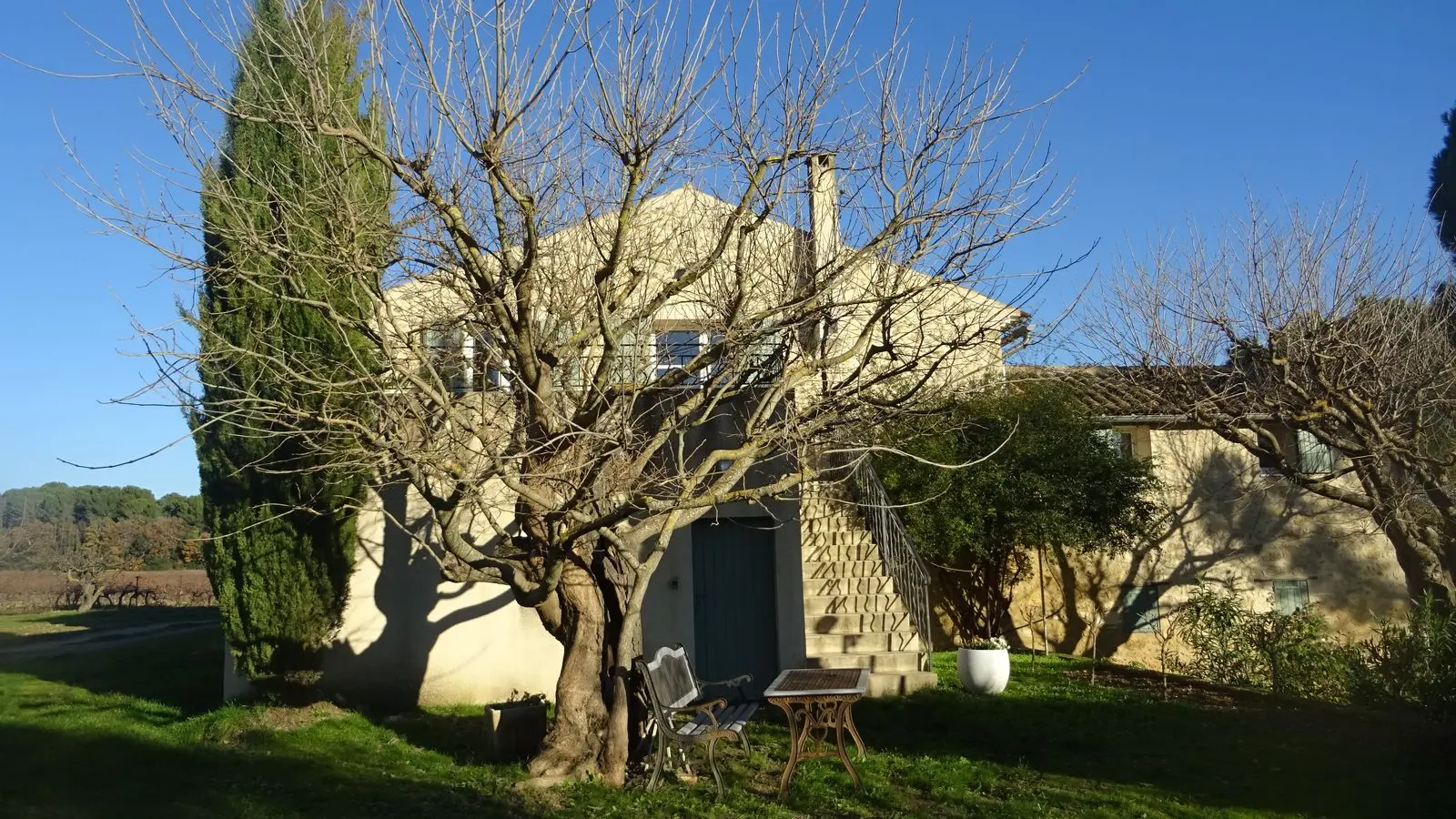 Vue de l'extérieur en hiver