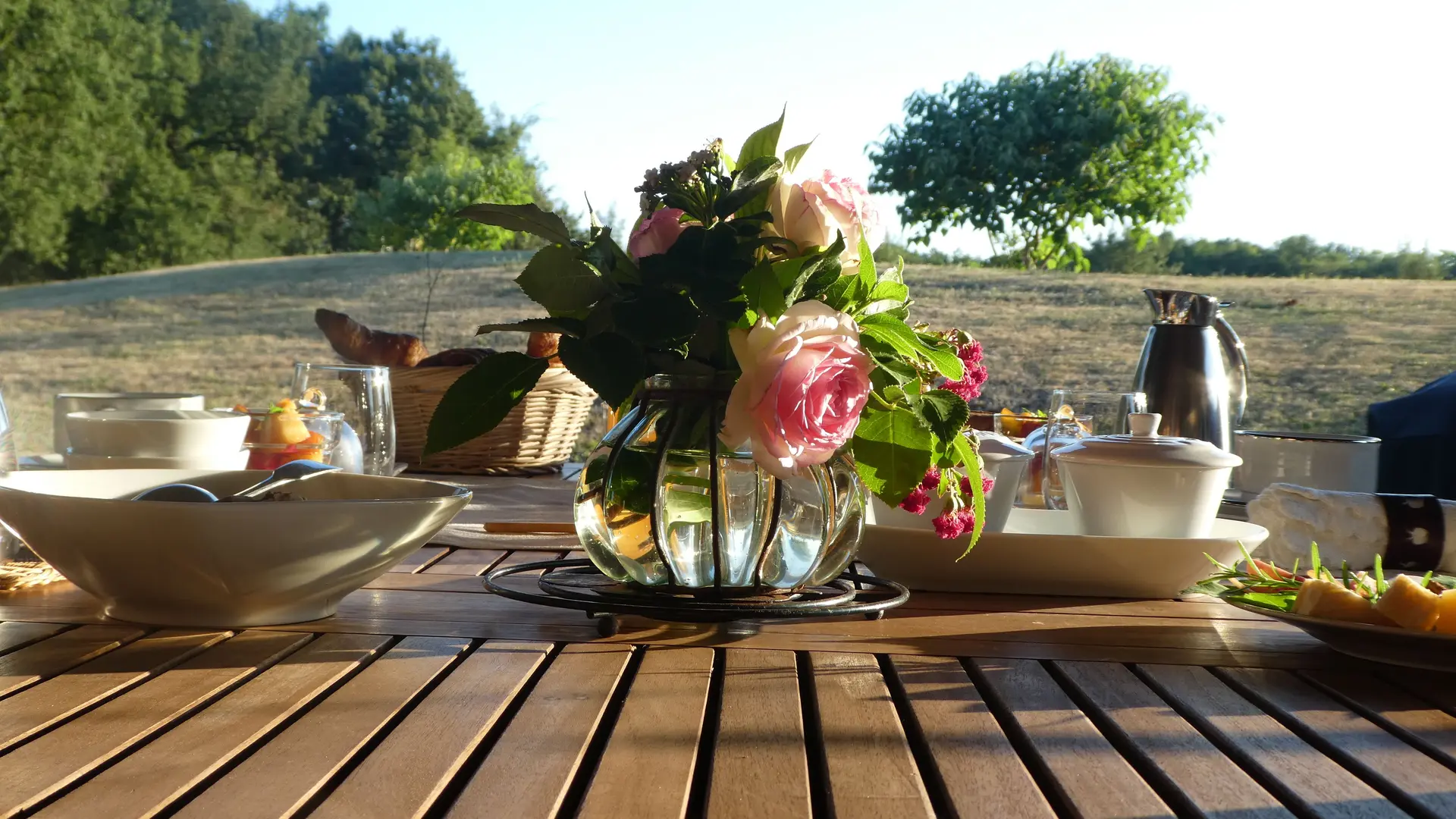 En terrasse l'été