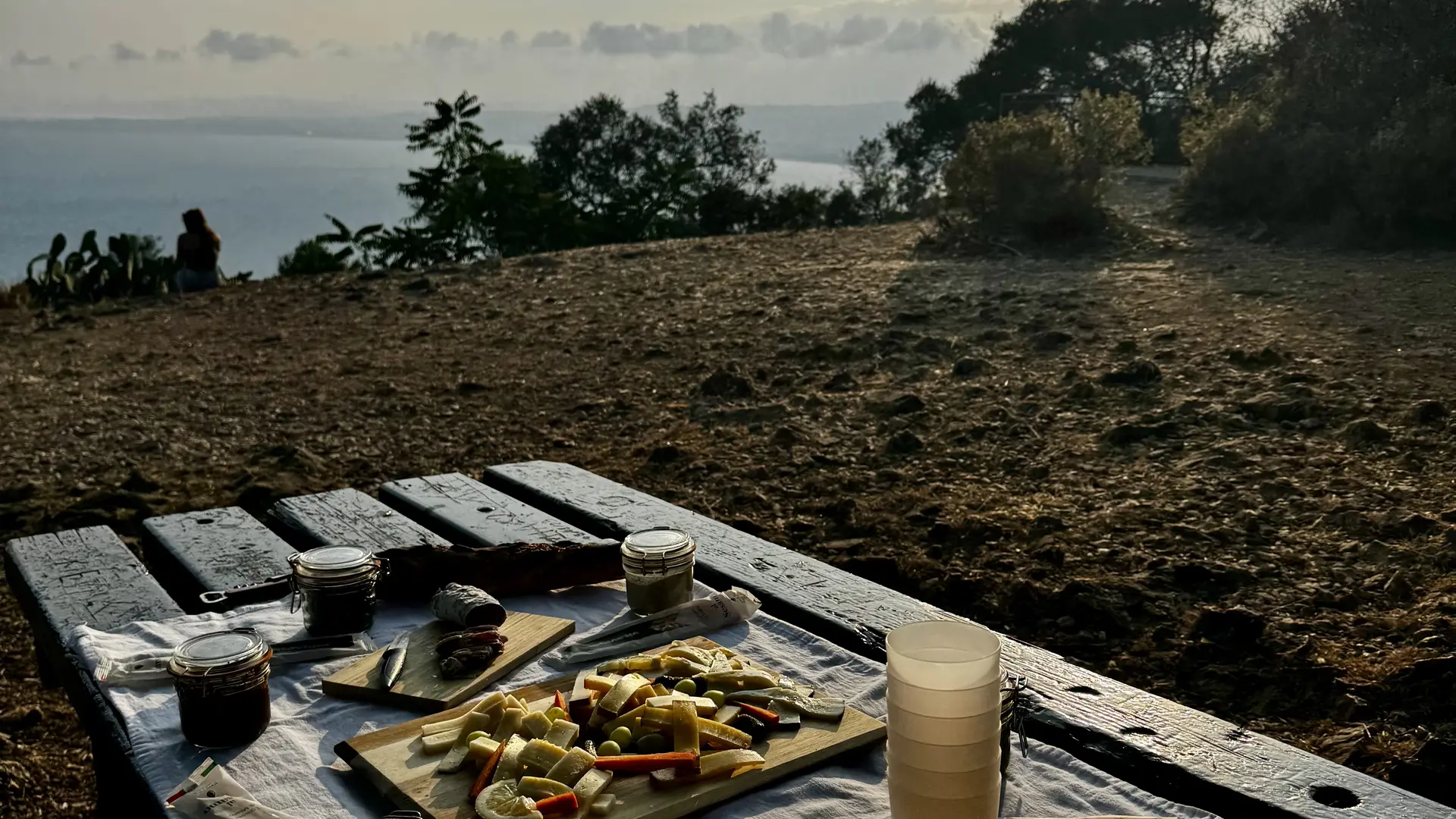 Sous le coucher du soleil