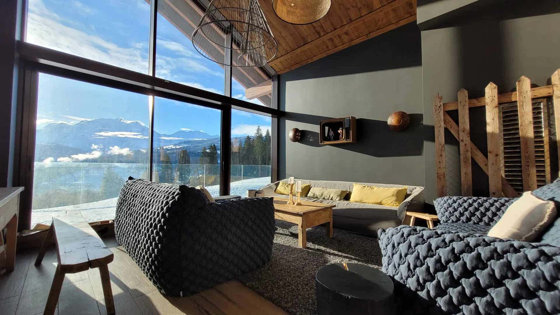 salon vue mont blanc