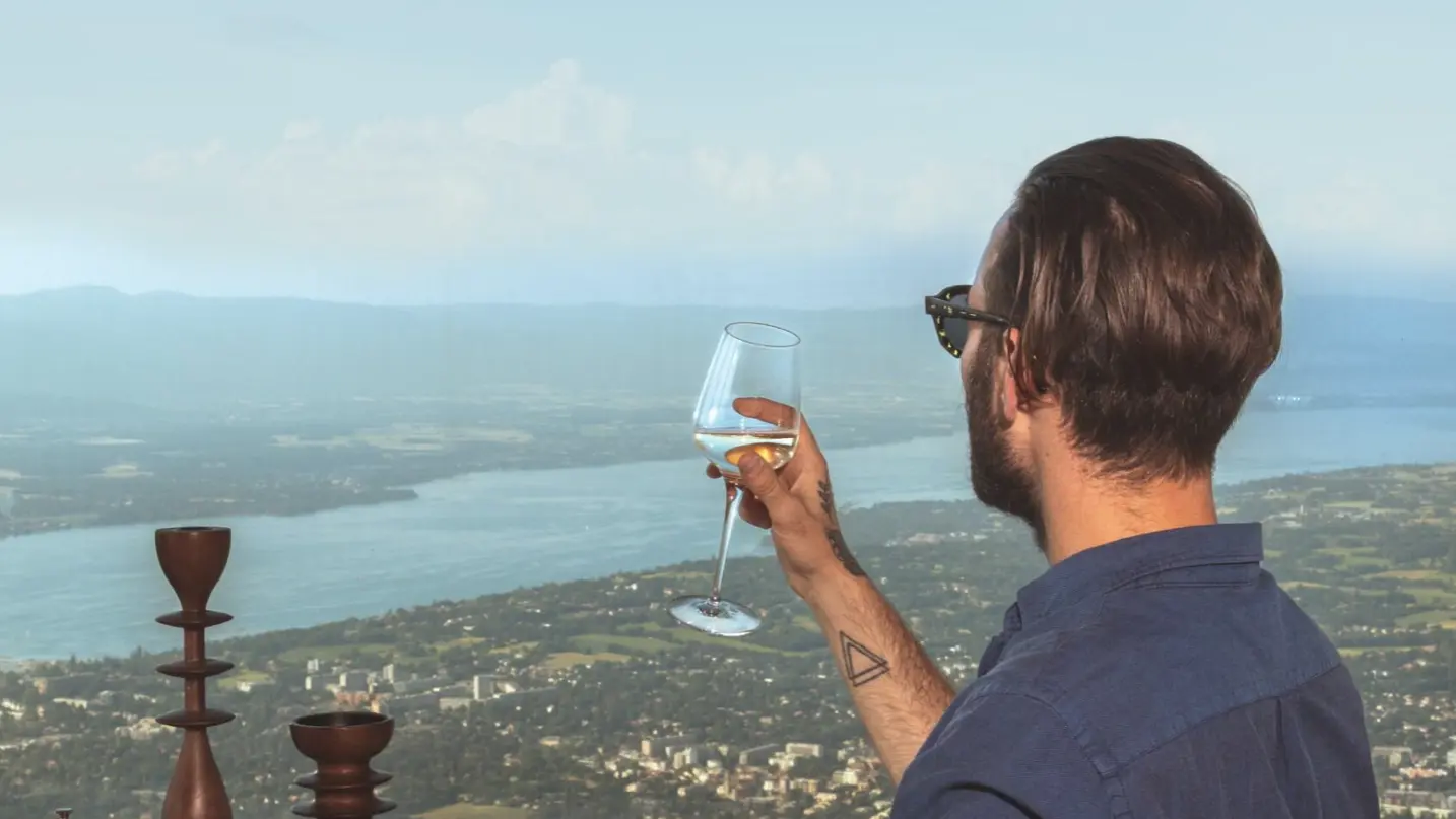 Verre en terrasse