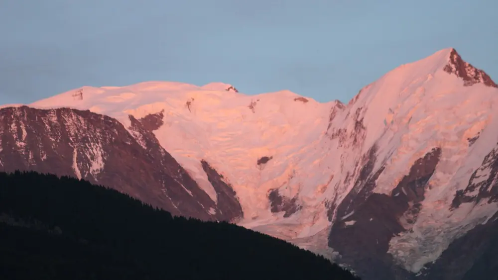 Le Mont-Blanc vue depuis le jardin