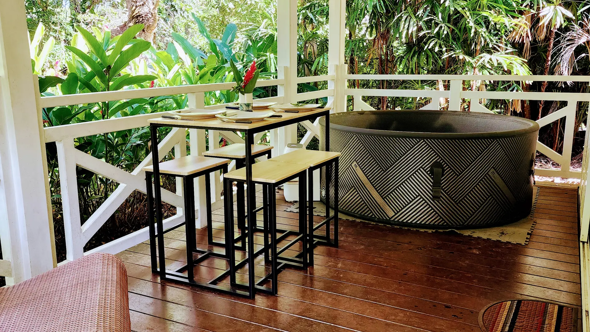 Bungalow tropical spa - Térasse