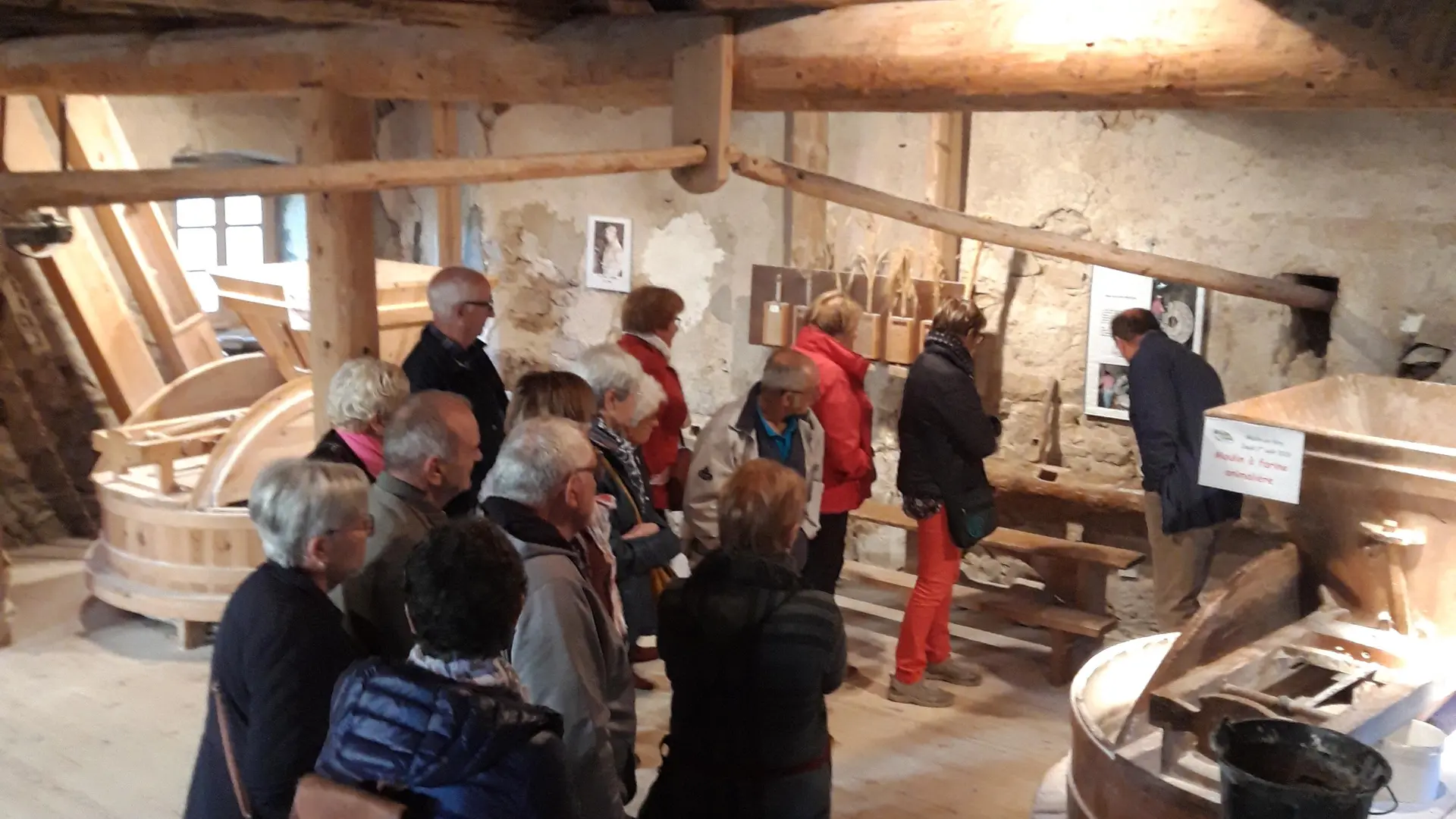 visiteurs au Moulin