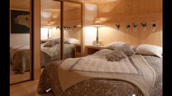 Location d'un chalet à Praz sur Arly - chambre au niveau du rez de chaussée