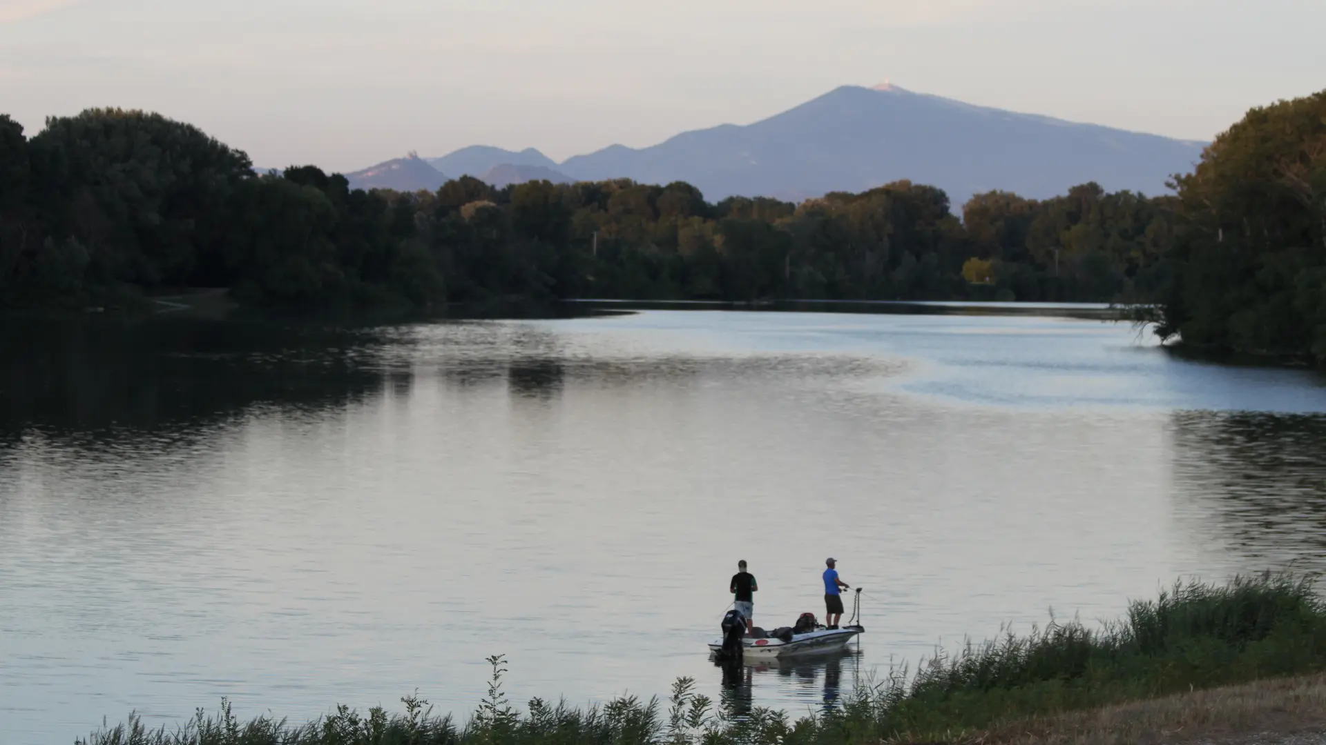 vélo plan d'eau Caderousse