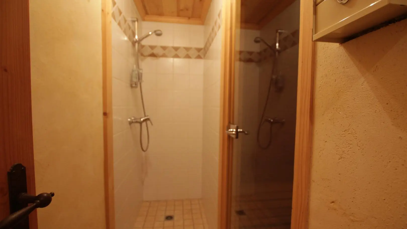 Douche attenante au sauna.