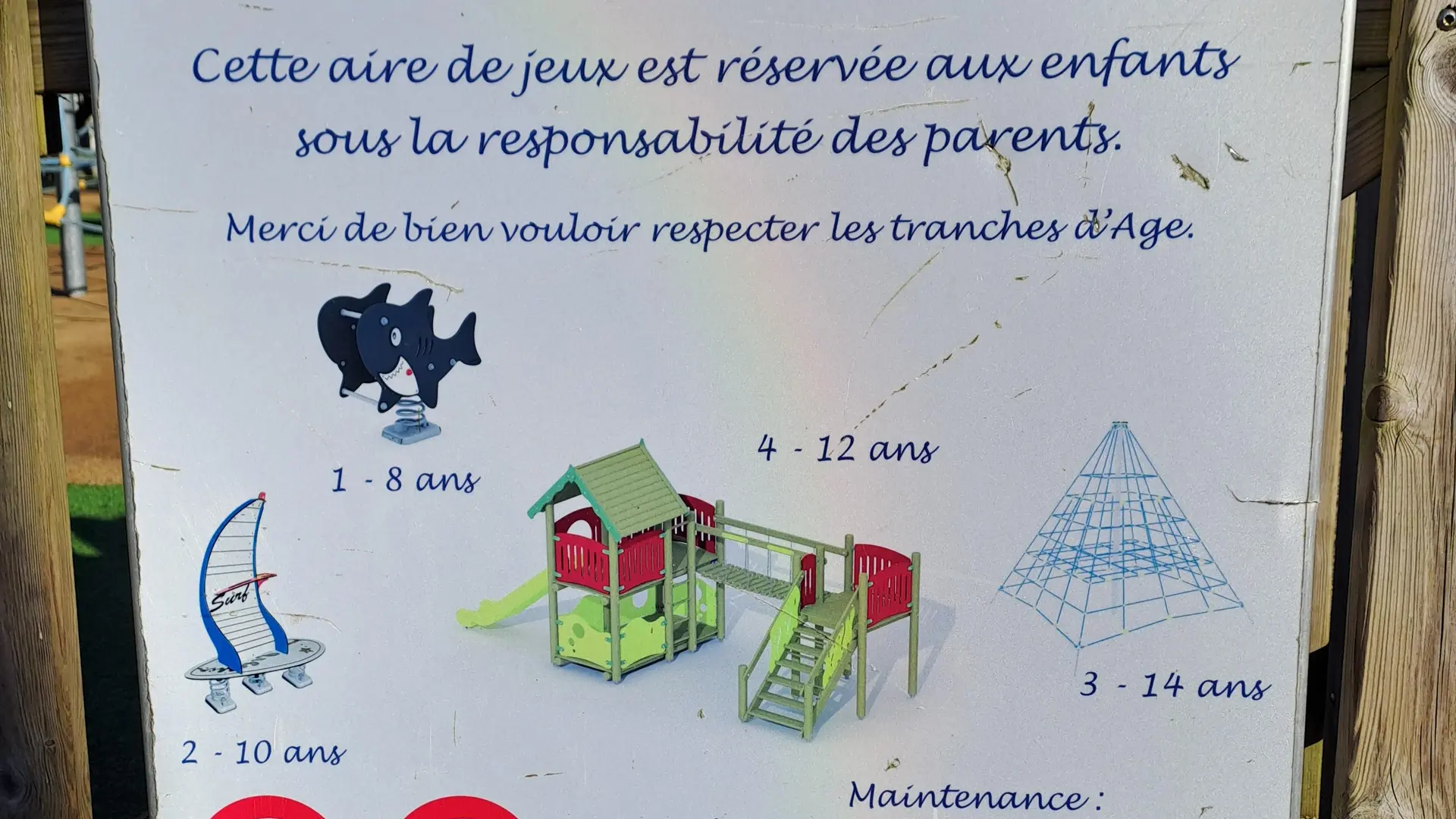 Sign with children's ages