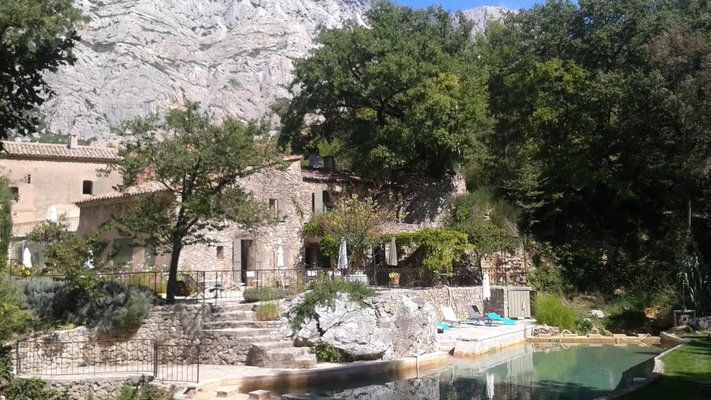 La piscine 20 mètres de long