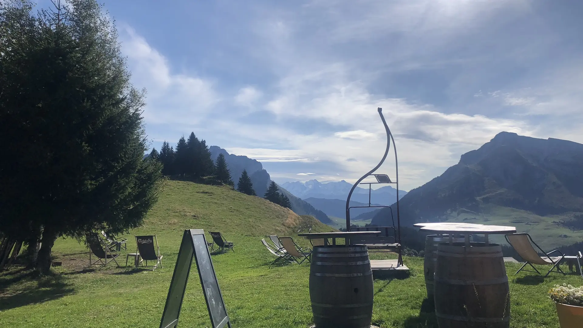 pause dans les transats