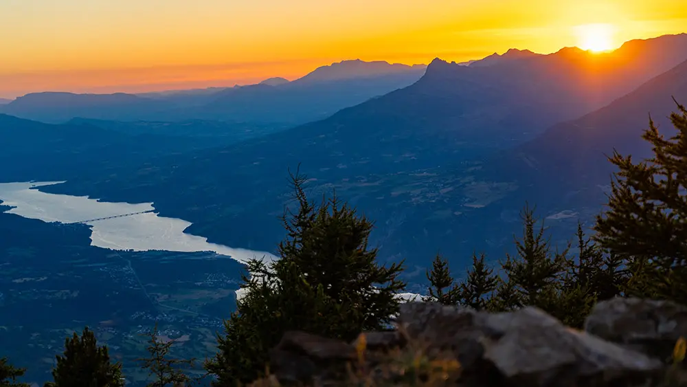 Vue lac depuis Le Méale