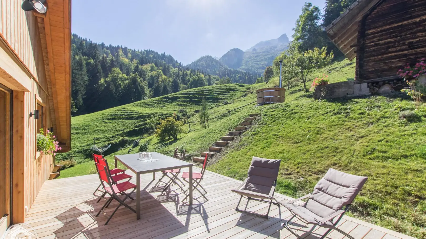 terrasse face à la Tournette