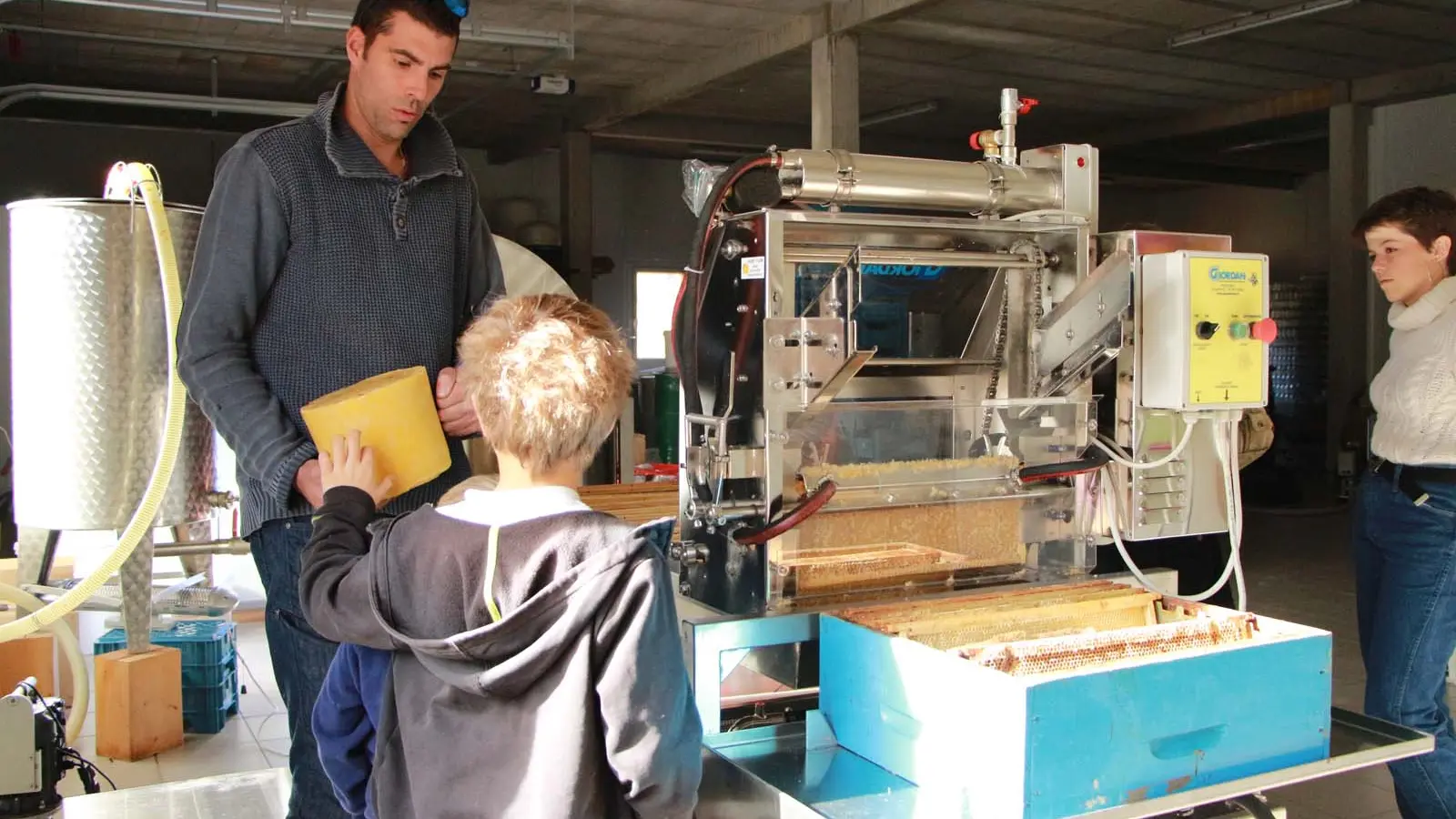 Visite fabrication du miel
