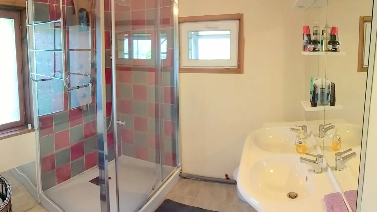 salle de douche 80/120 et double vasque