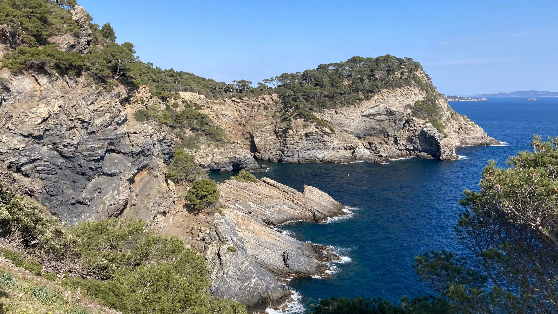Point de vue sur la pointe ouest de la Presqu'île de Giens