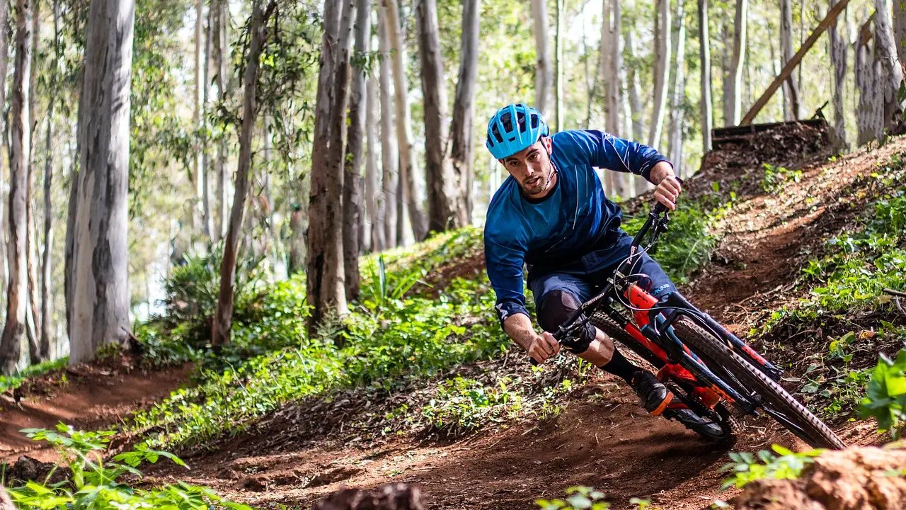 Mountain biker
