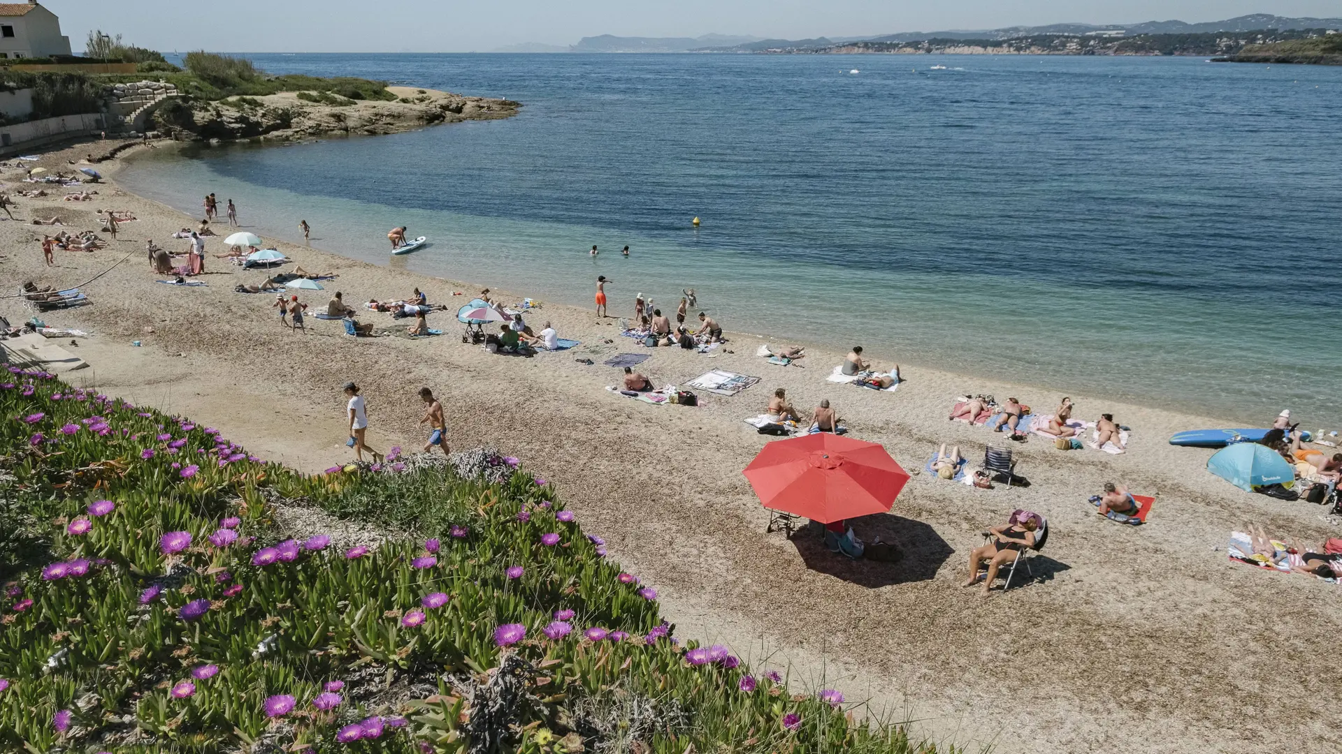 Plage de La Coudoulière à Six-Fours-les-Plages
