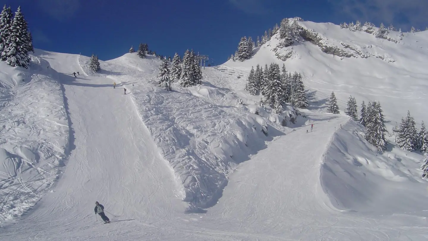 Station village, pistes tous niveaux