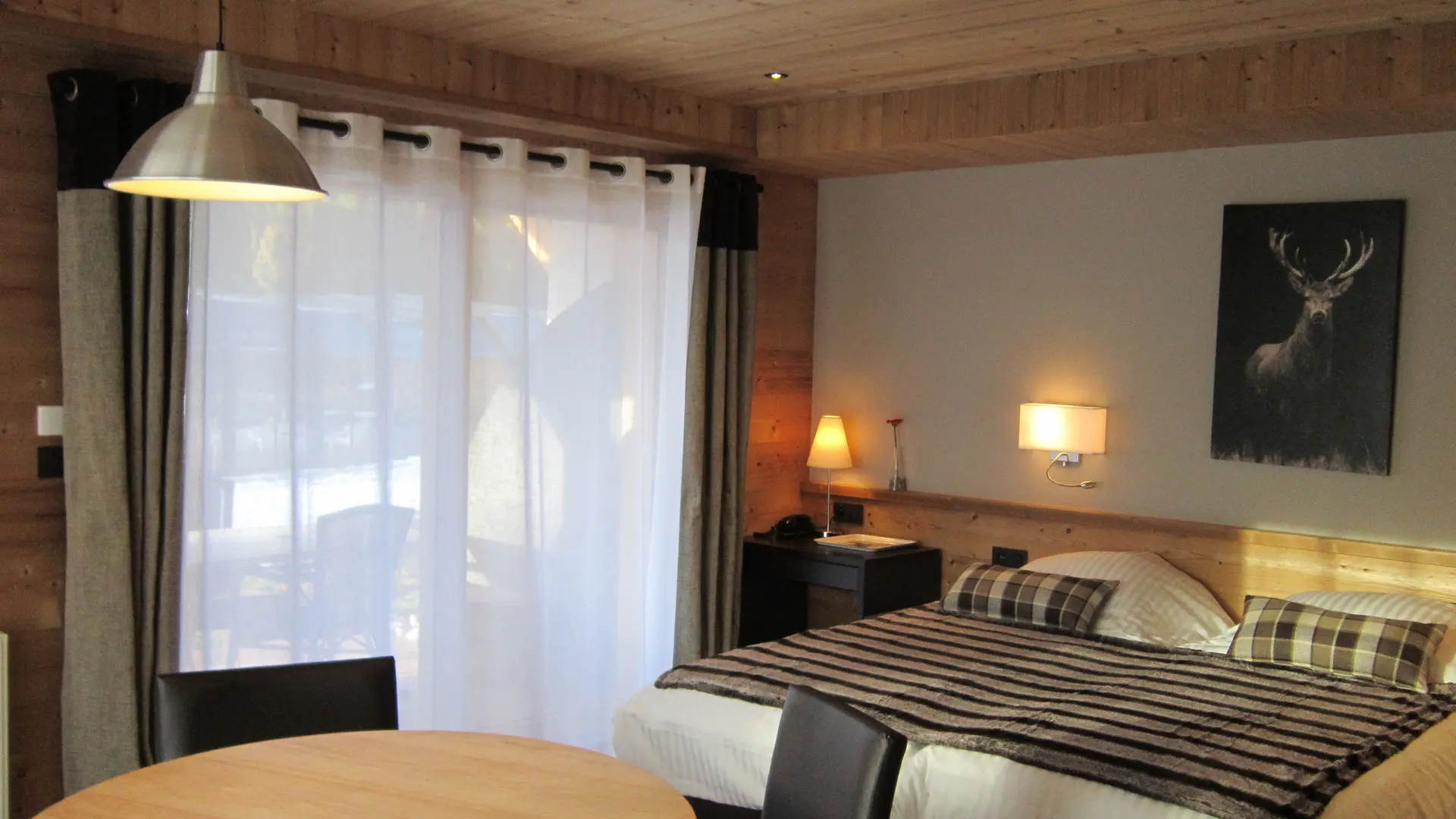 Vue sur la chambre studio