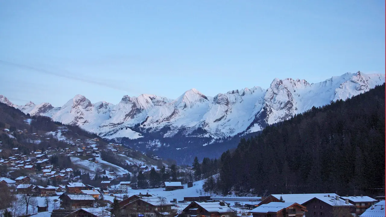 Vue depuis l'appartement hiver/View from the apartment winter-Danay n°33-Le Grand-Bornand